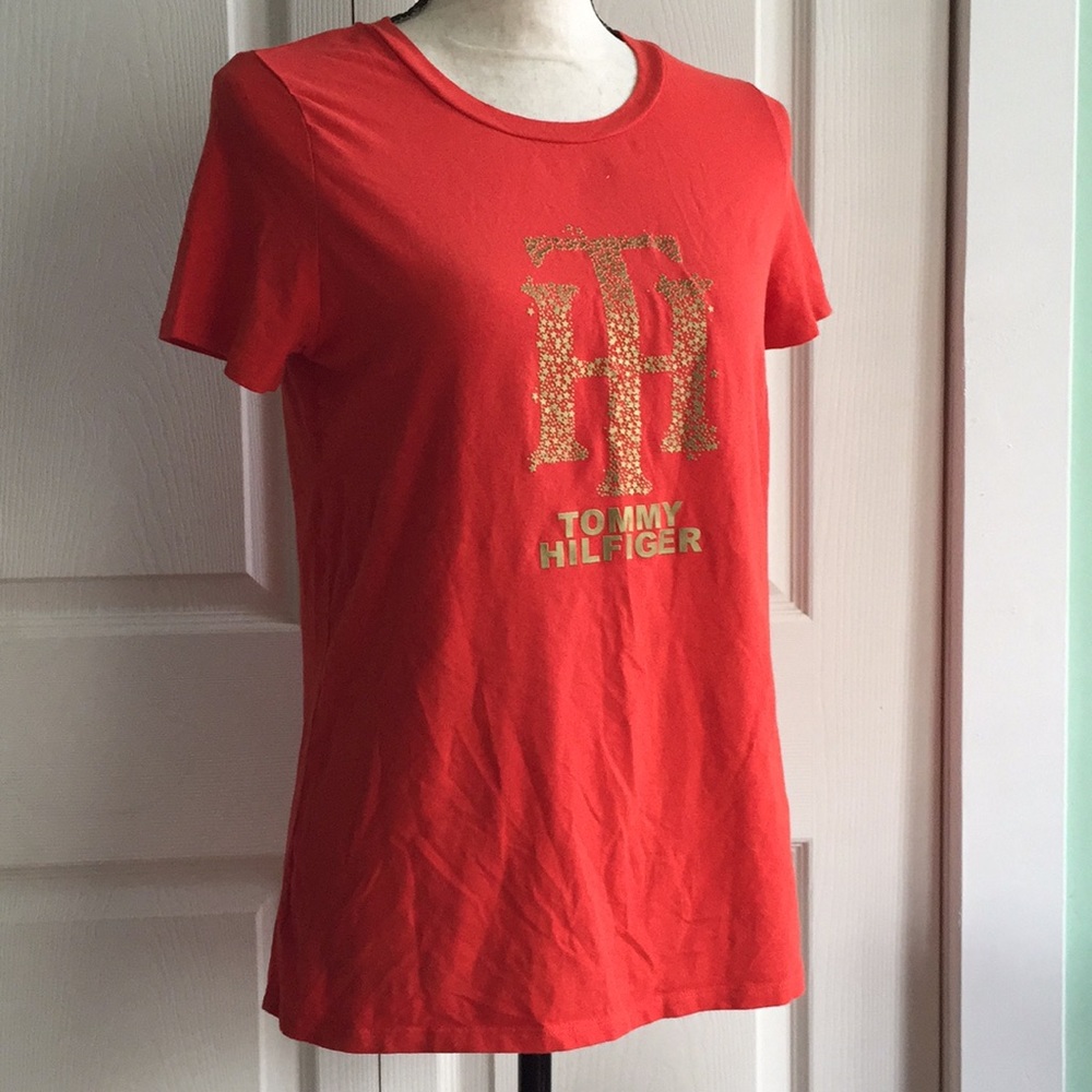 Tommy Hilfiger women’s red t-shirt Sz. M